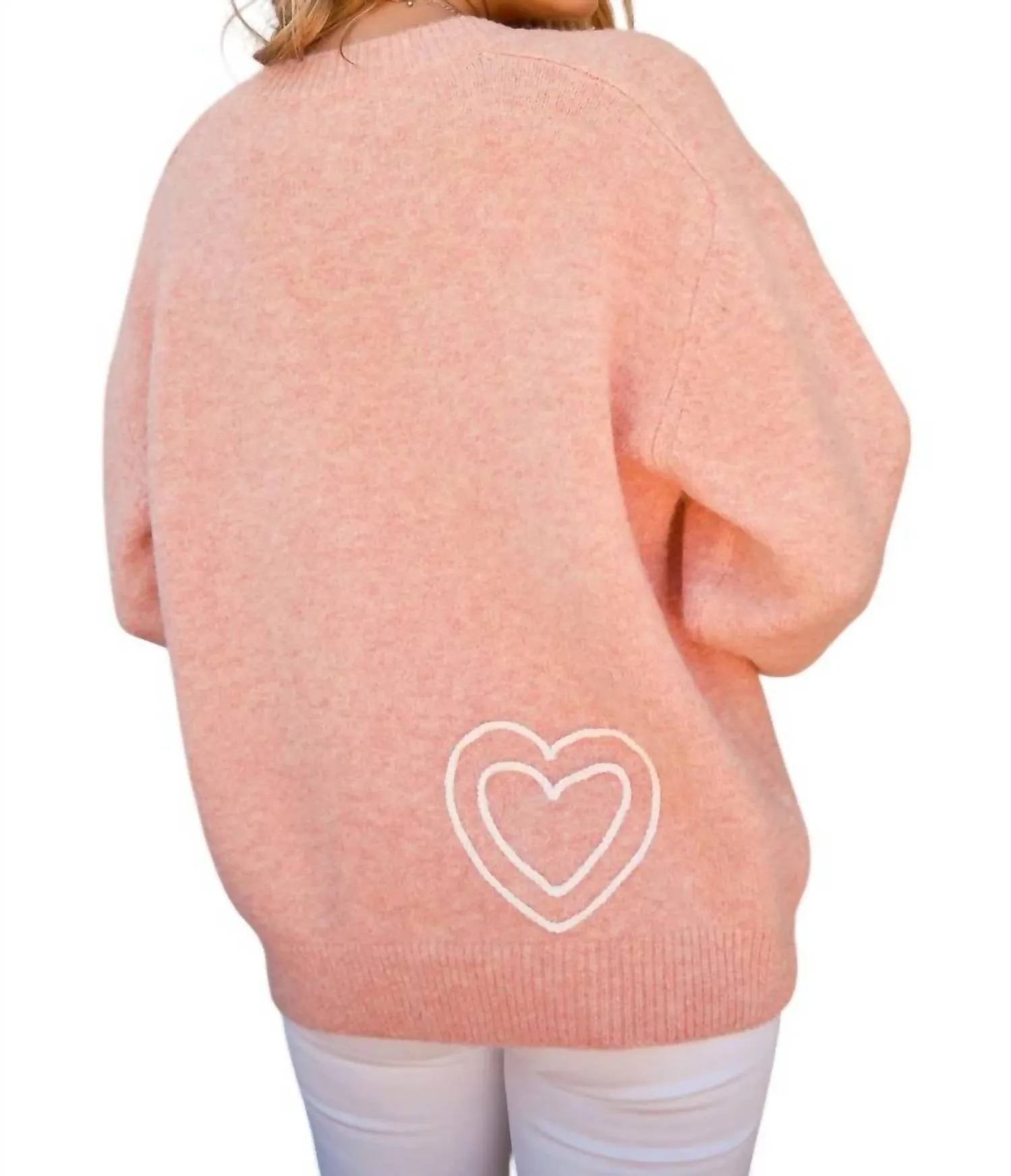 And The Why - Wifey Heart Embroidered Sweater