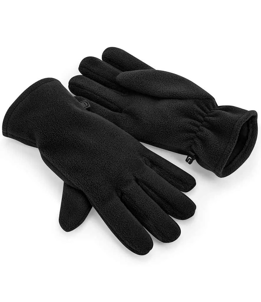 Beechfield Recycled Fleece Gloves | Black
