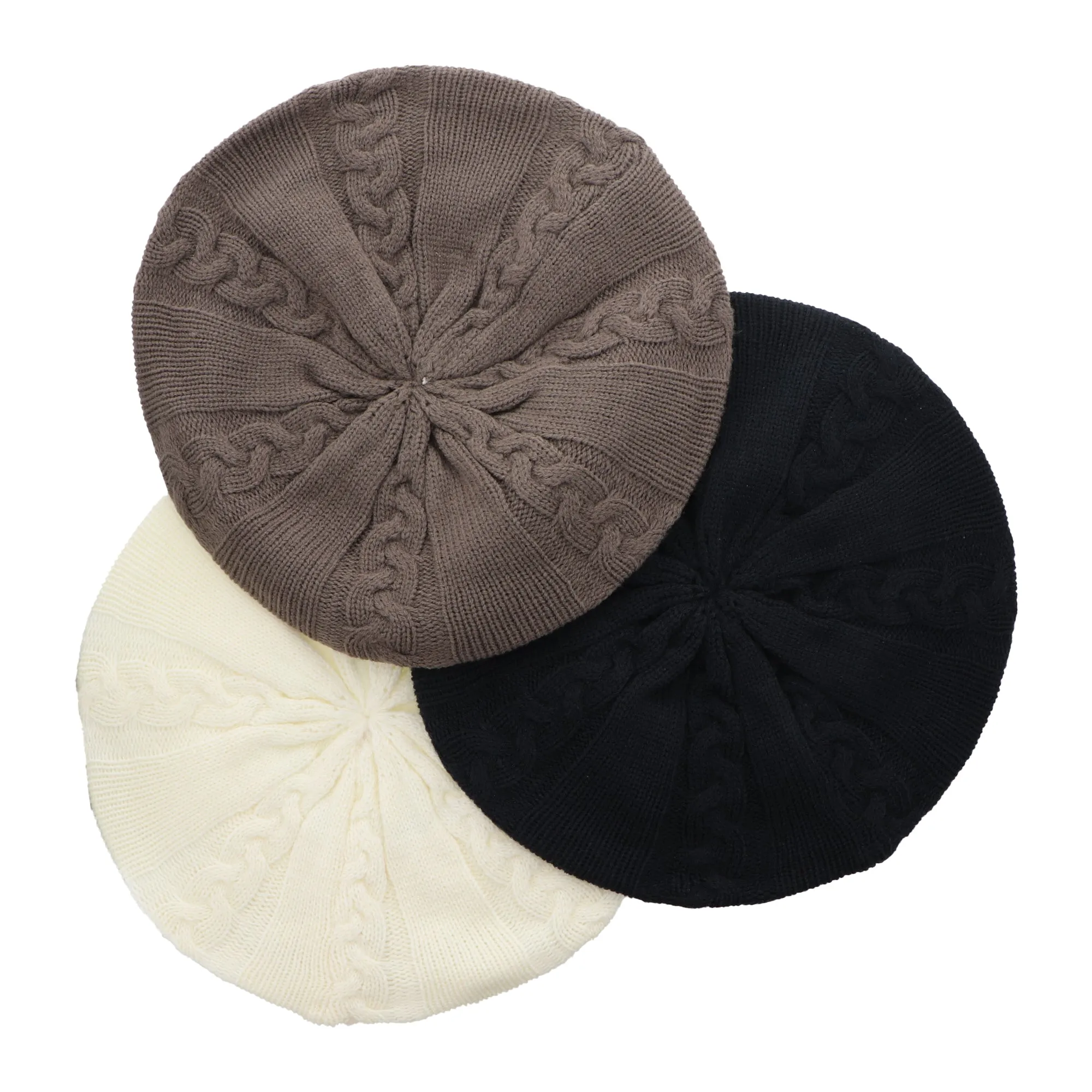 Cable Knit Beret / Snood