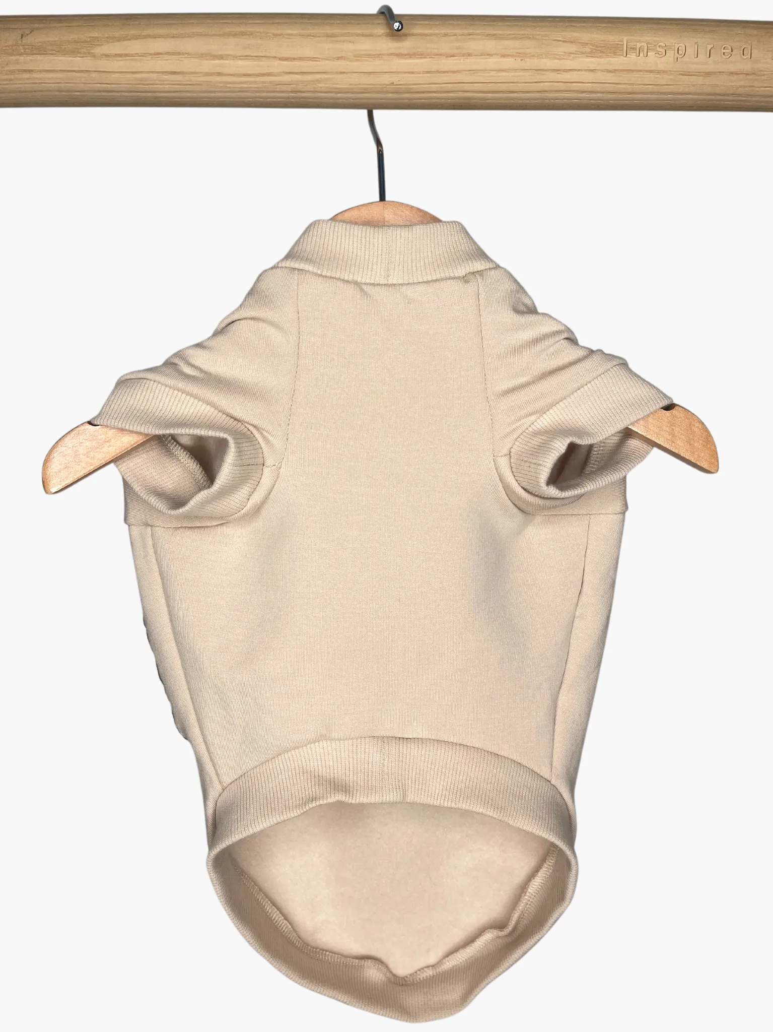 Fleece Dog Crew Sweatshirt - Biscuit