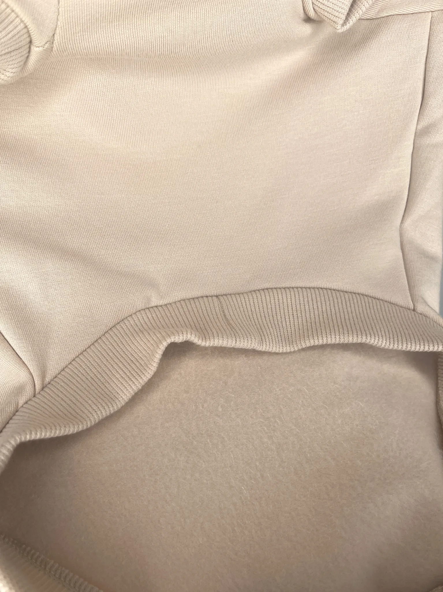 Fleece Dog Crew Sweatshirt - Biscuit