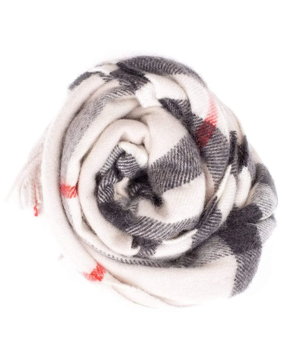 Giant Check Cashmere Scarf