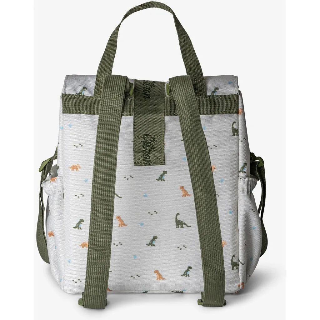 Insulated Roll-up Lunchbag - Dino Green