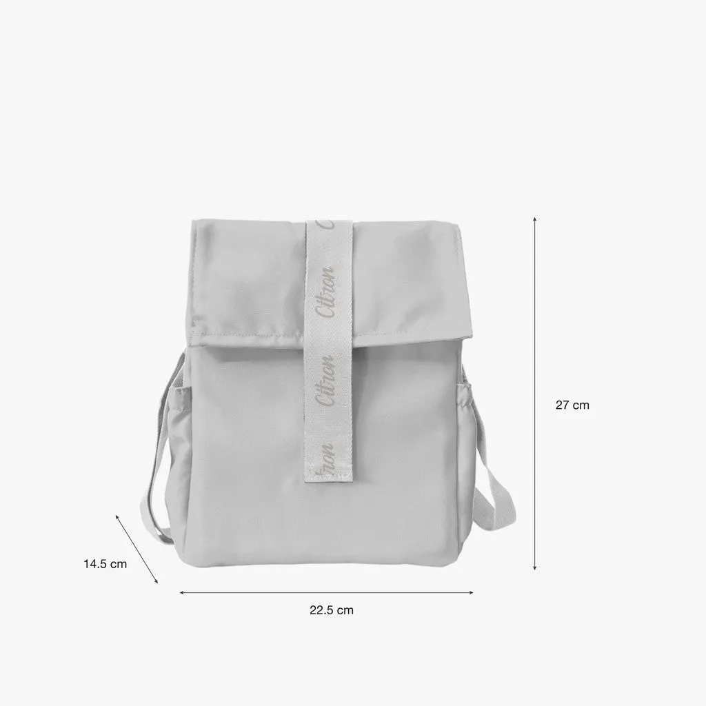 Insulated Roll-up Lunchbag - Dino Green