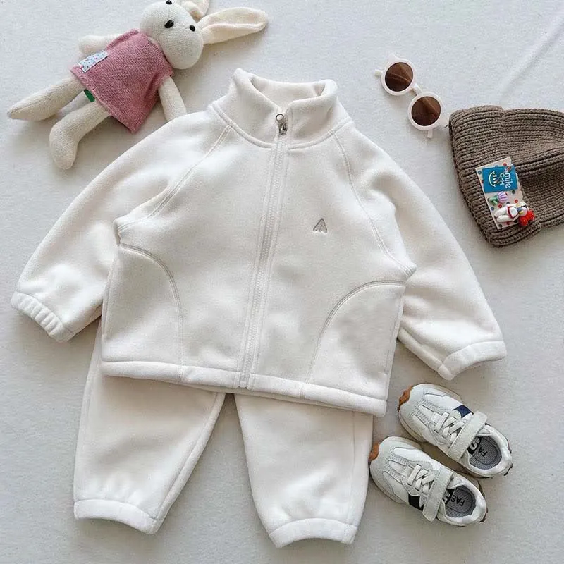 Kid Girl Fleece Insulated Jacket 2-piece Set