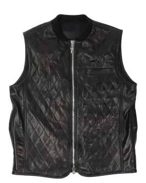 Leather Quilted Vest
