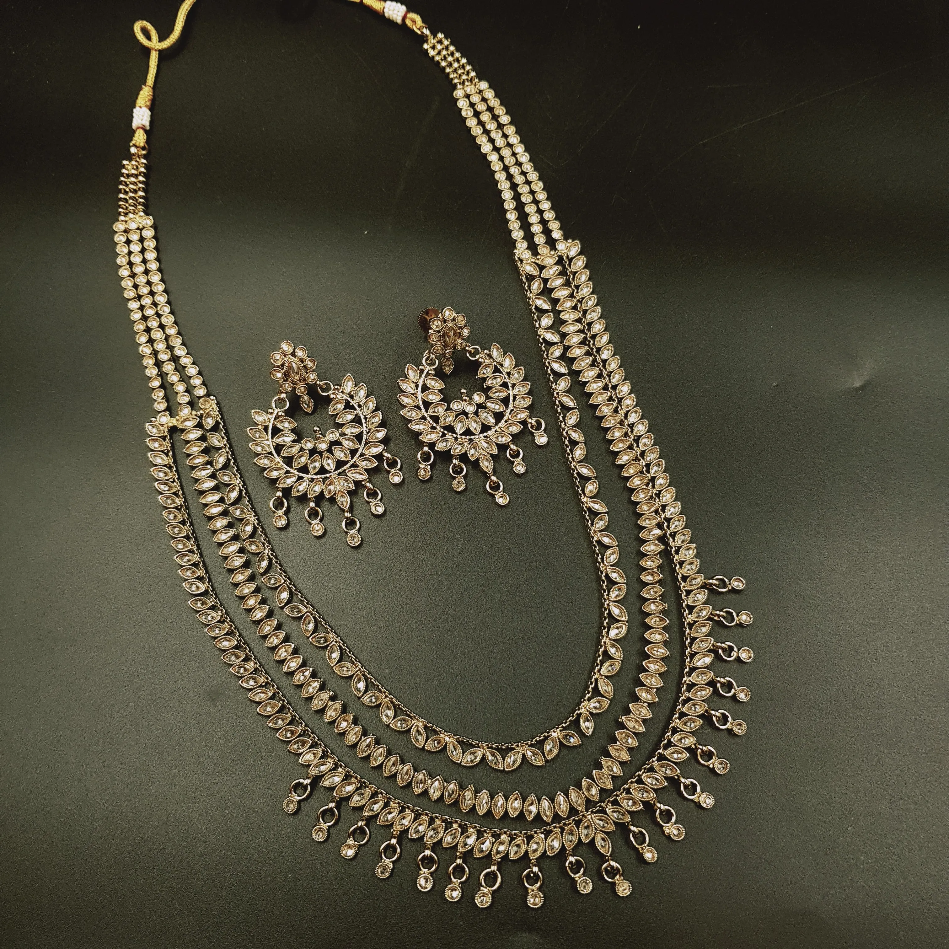 Long Neck Antique Necklace Set 3669-28