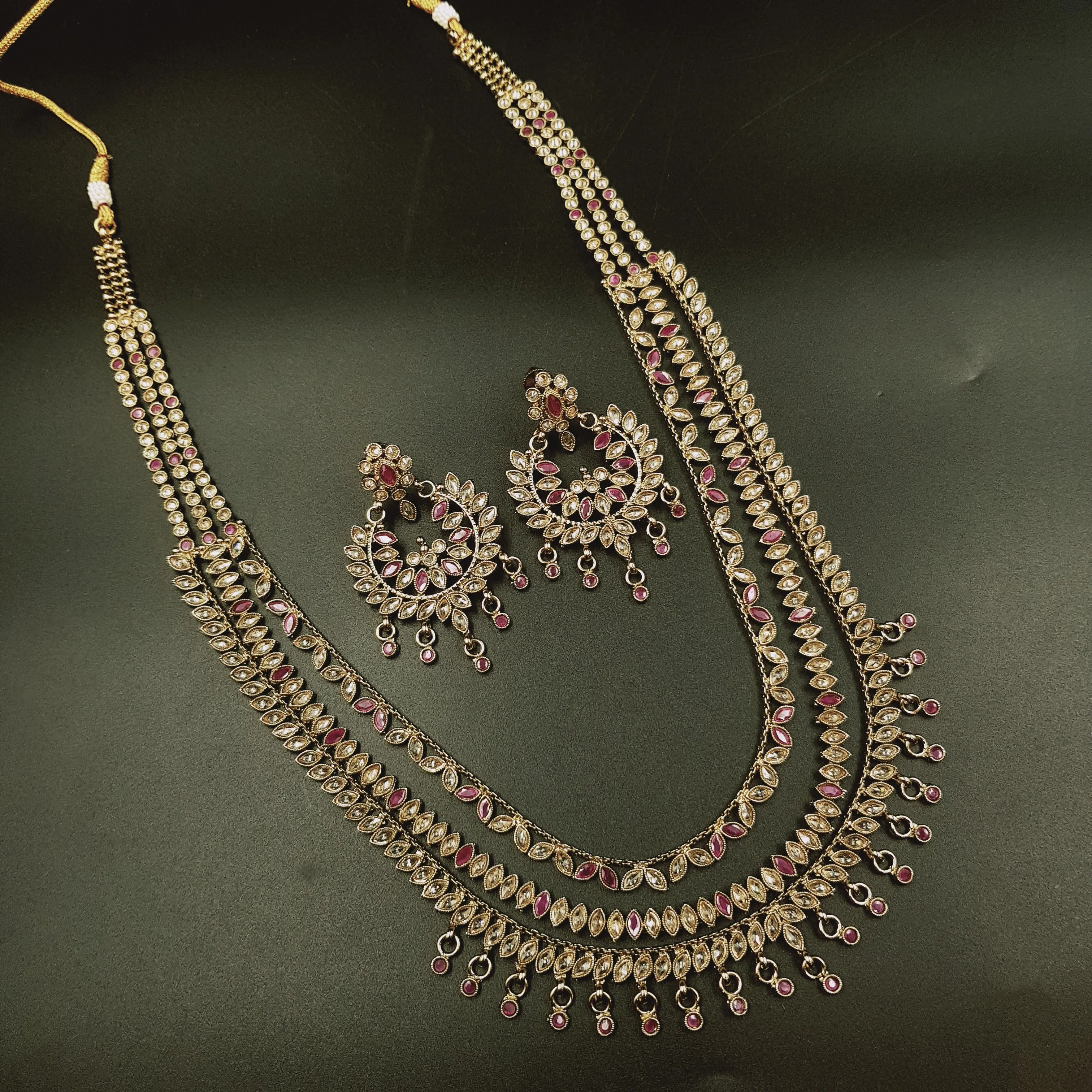 Long Neck Antique Necklace Set 3669-28