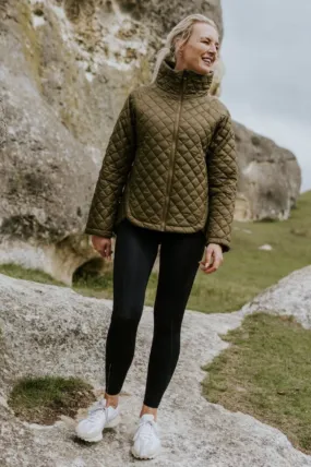 Melissa Quilt Jacket - Loden