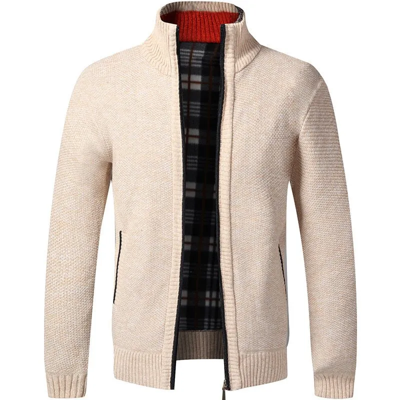 Men's Fleece Cardigan Sweater