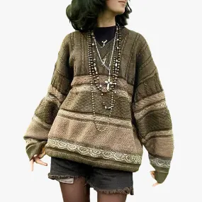 Moss Green Granola Girl Sweater