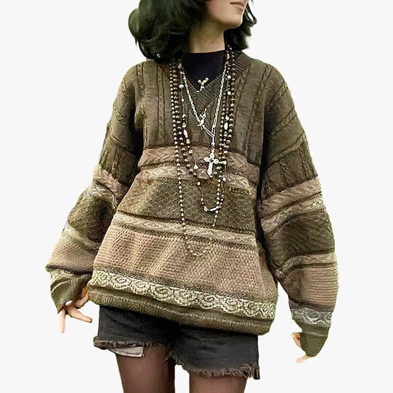 Moss Green Granola Girl Sweater