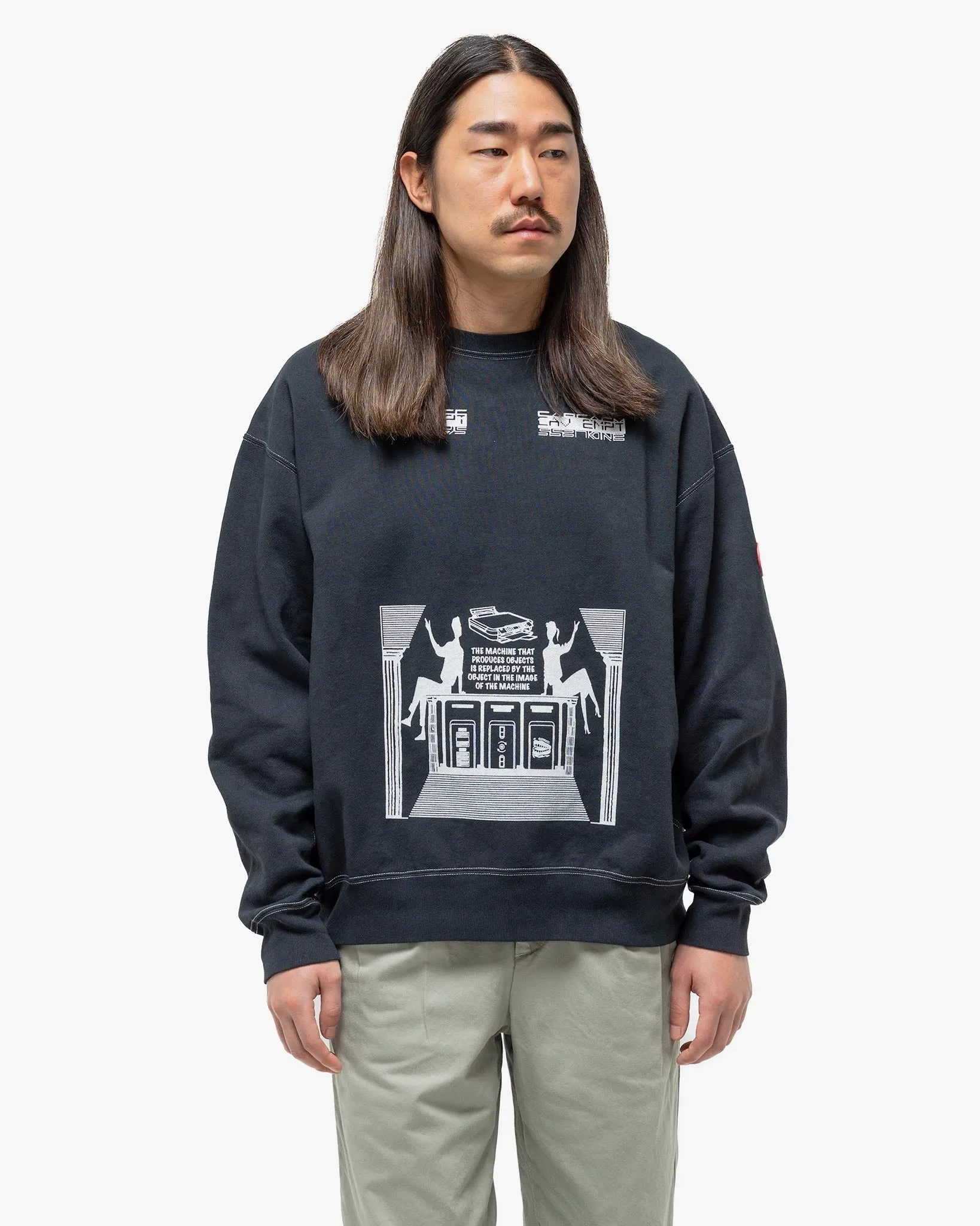 Overdye Md Machines Crew Neck Black
