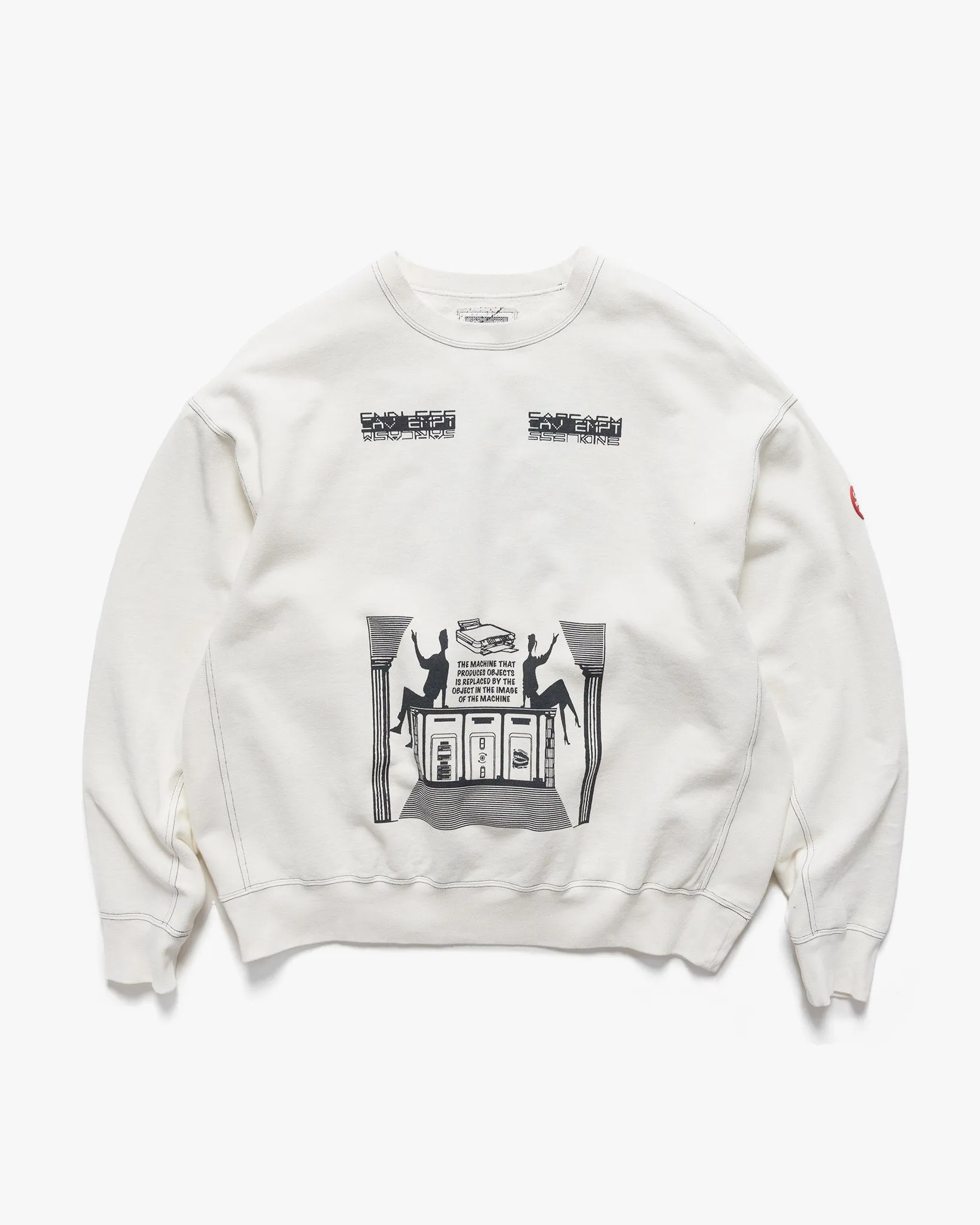 Overdye Md Machines Crew Neck White
