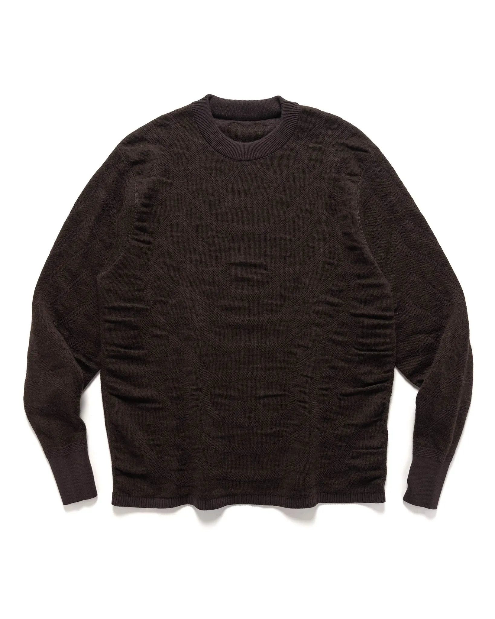 Reaction Diffusion Knit Top Dark Brown