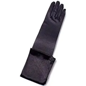 Shoulder Length White or Black Opera Gloves - Extra Large