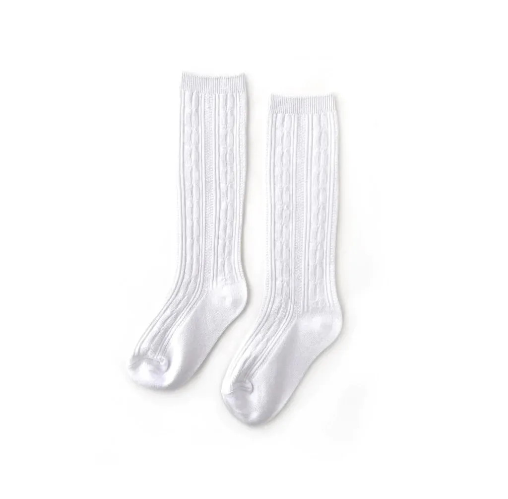 White Knee High Socks